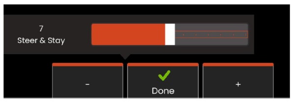 韦林工业内窥镜调节探头导向灵敏度的界面