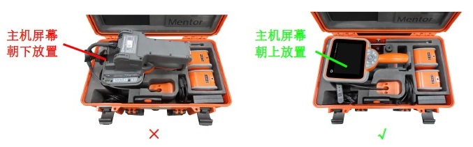 不要将主机屏幕朝下放置