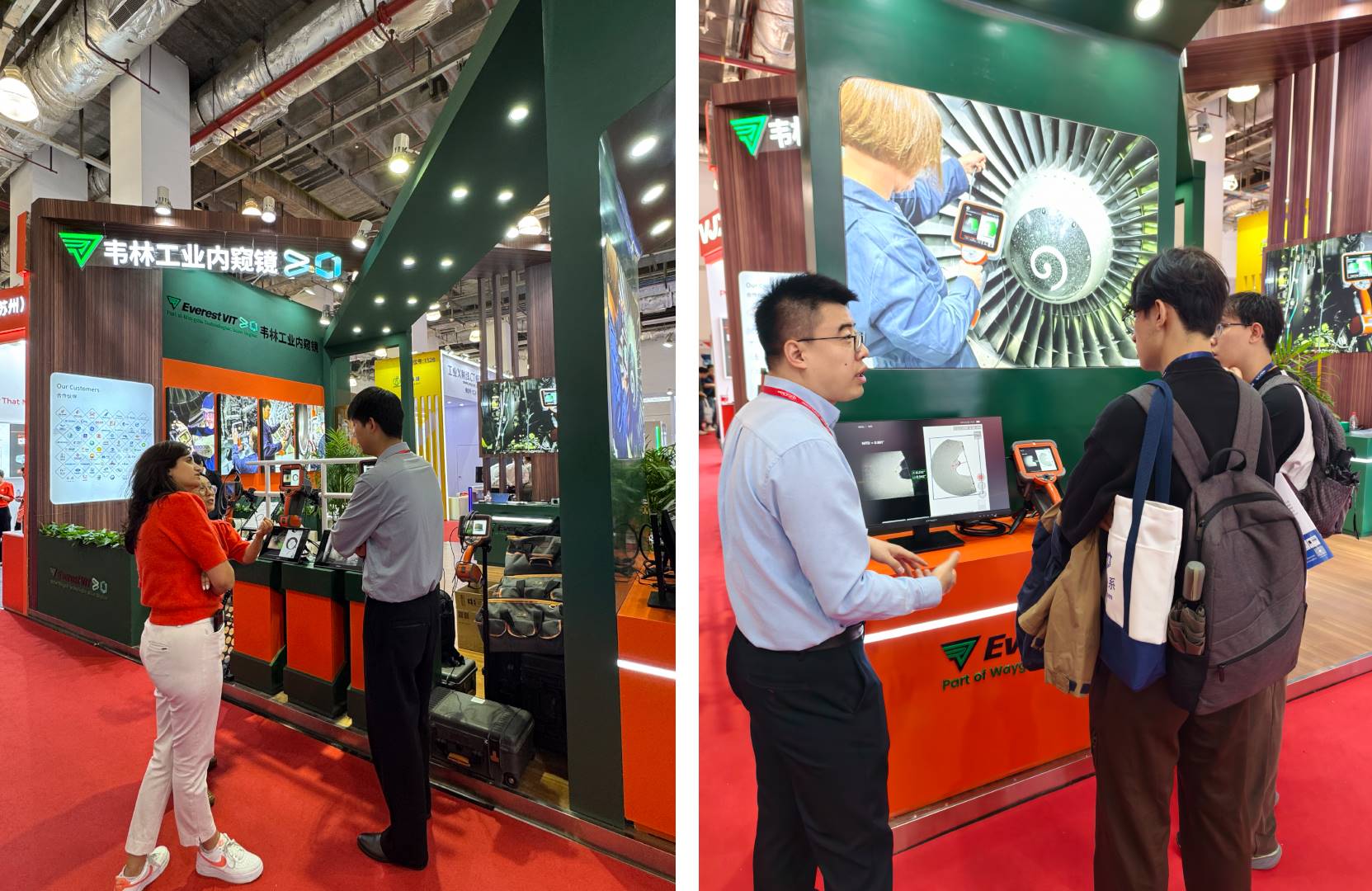 韦林工业内窥镜产品吸引大量客户关注